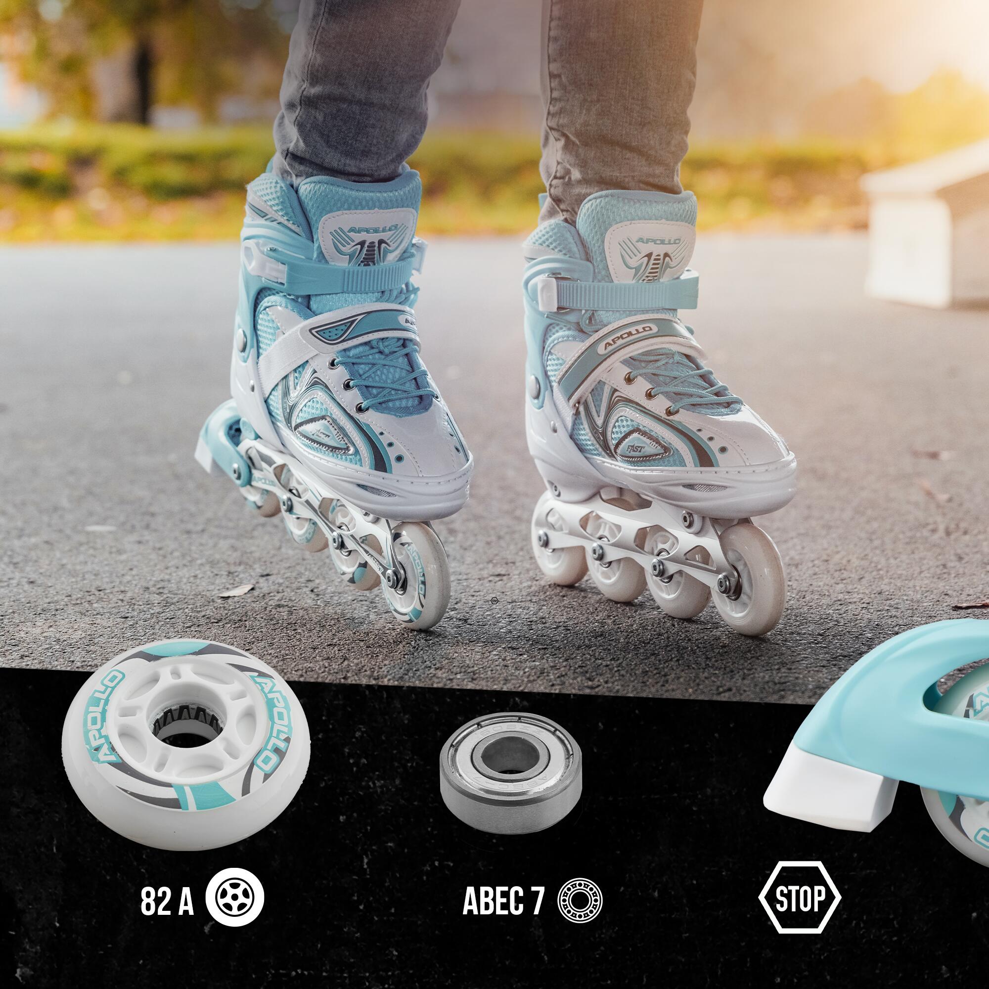 Apollo Super Blade LED ABEC7 Pattini regolabili per bambini 5/7
