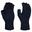 Unisex Handschuhe, fingerlos Damen und Herren Marineblau