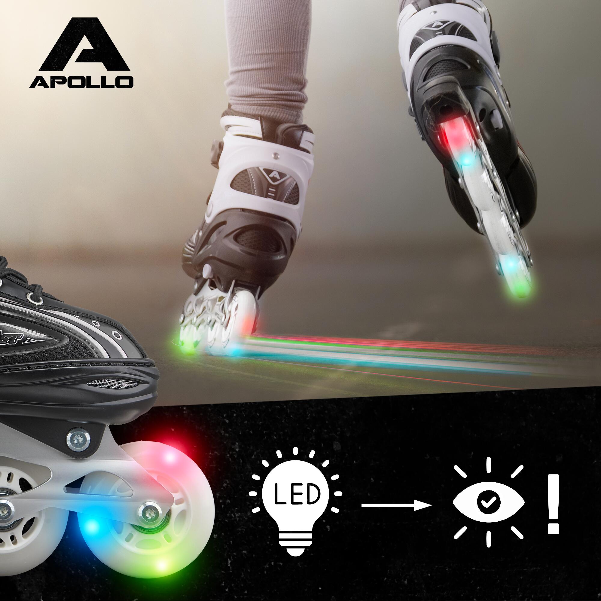 Apollo Super Blade LED ABEC7 Inlineskates für Kinder verstellbar 3/7