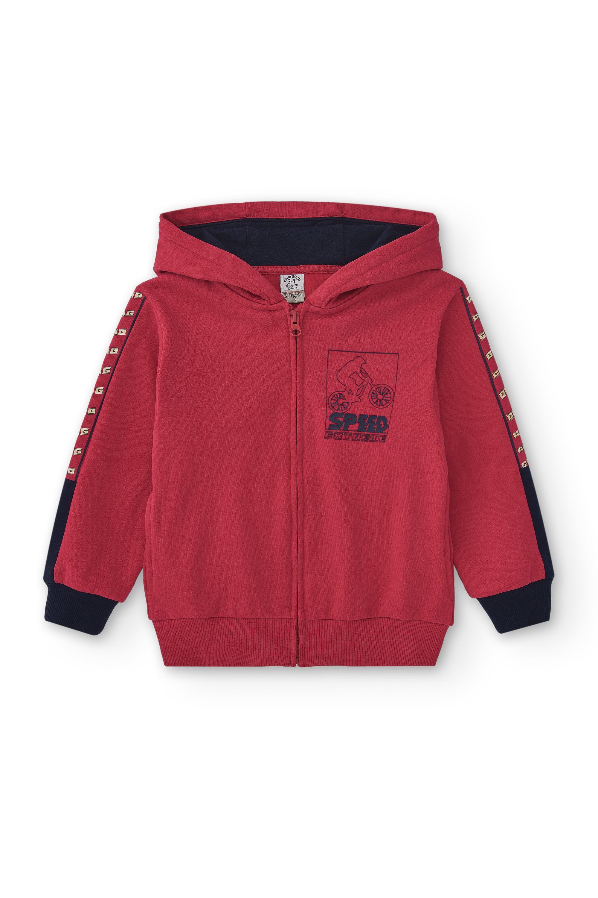 Moletom vermelho Speed ​​para 3/4