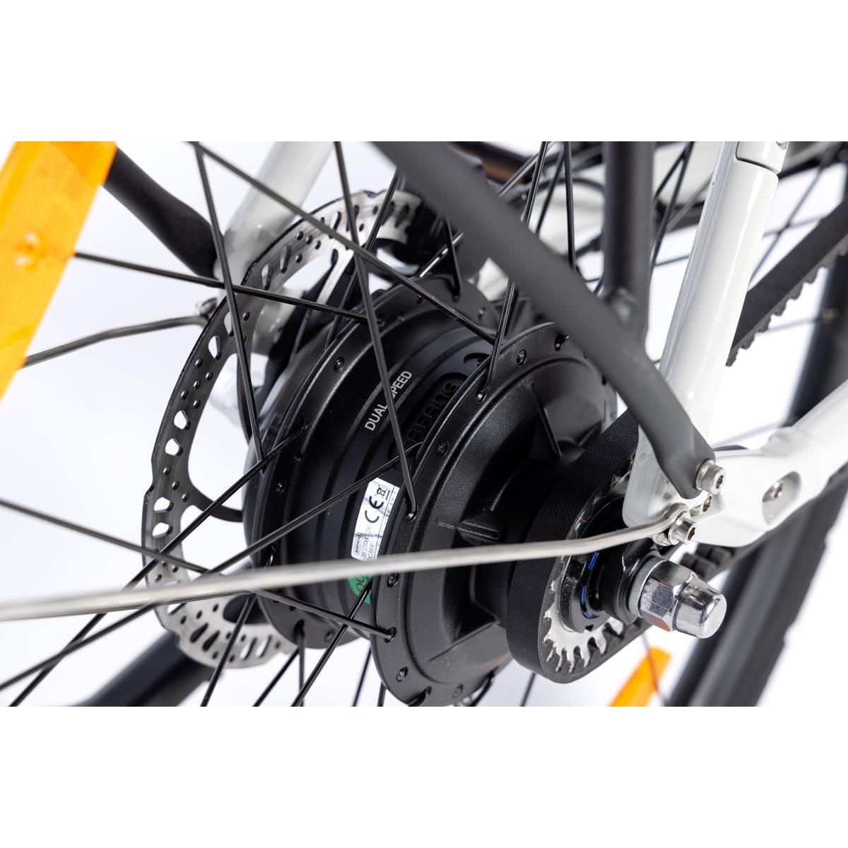 Bicicletta urbana, cambio automatico con cinghia, motore BAFANG DUAL Speed 6/7