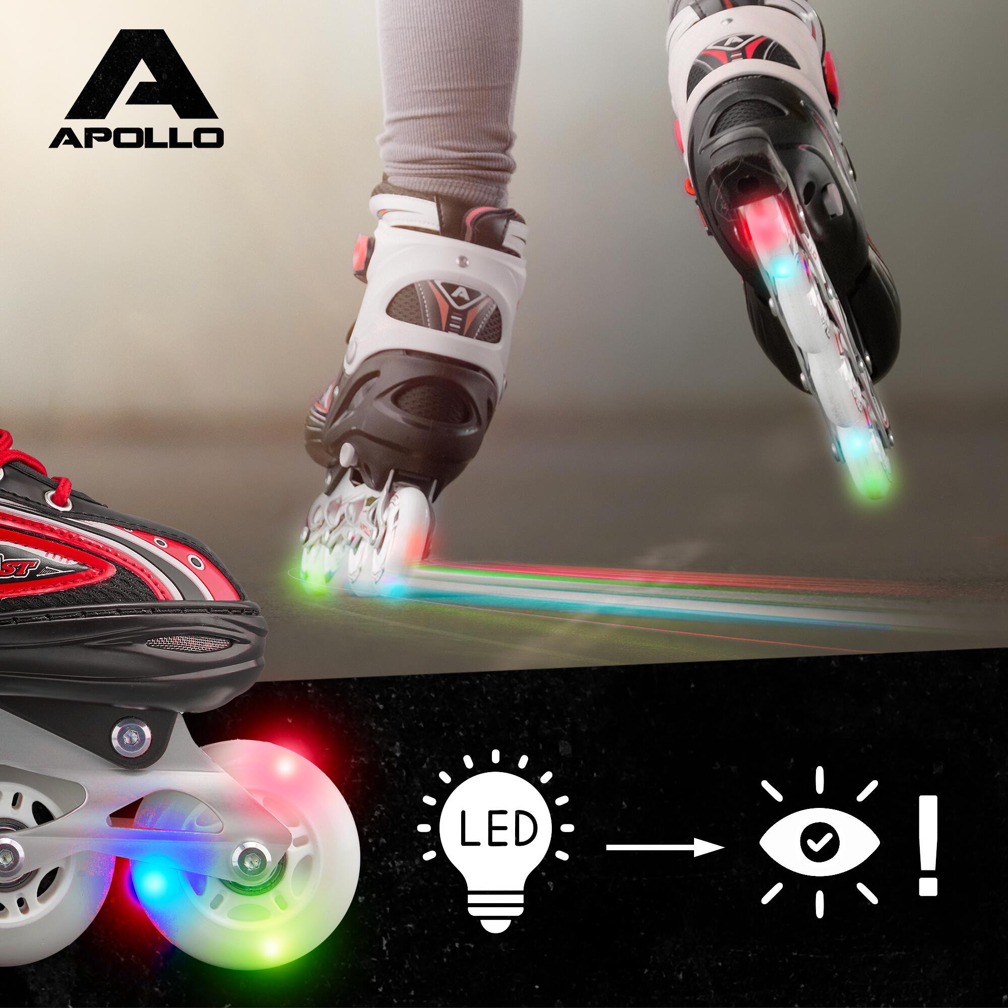Apollo Super Blade LED ABEC7 Patins à roulettes enfant réglables 3/7