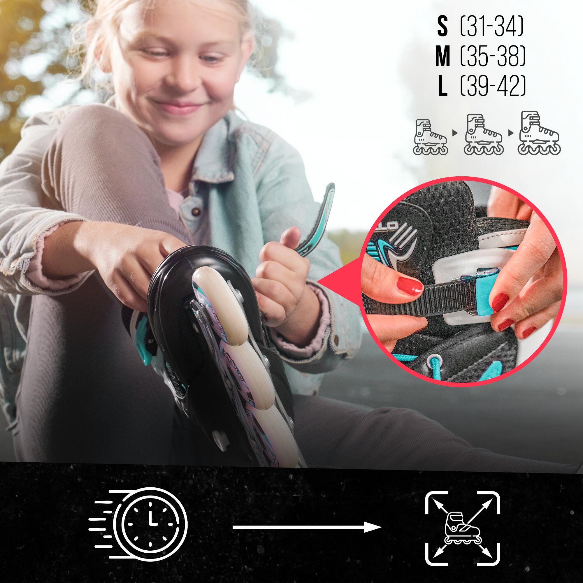 Apollo Super Blade LED ABEC7 Regulowane wrotki dziecięce 2/7