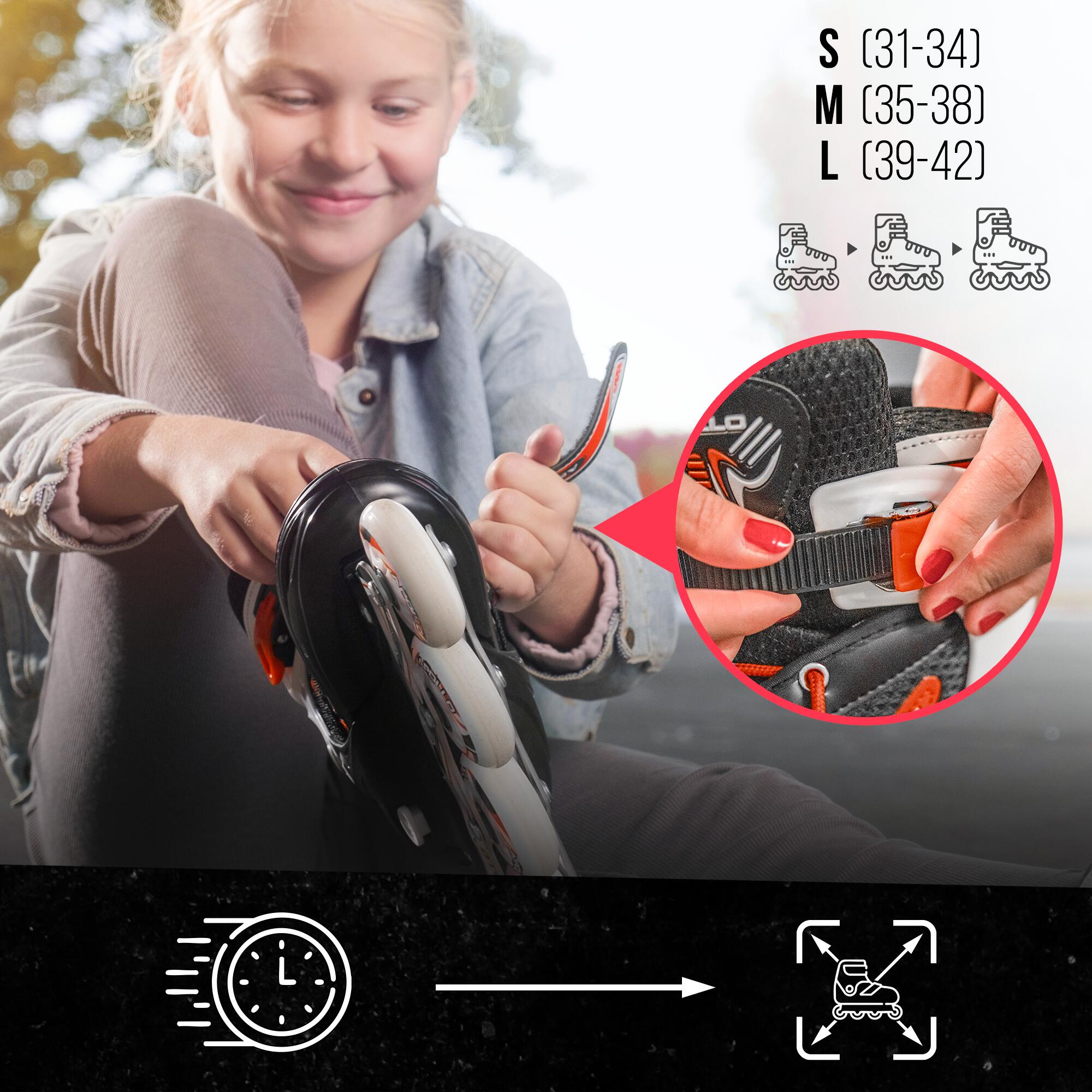 Apollo Super Blade LED ABEC7 Patins à roulettes enfant réglables 2/7