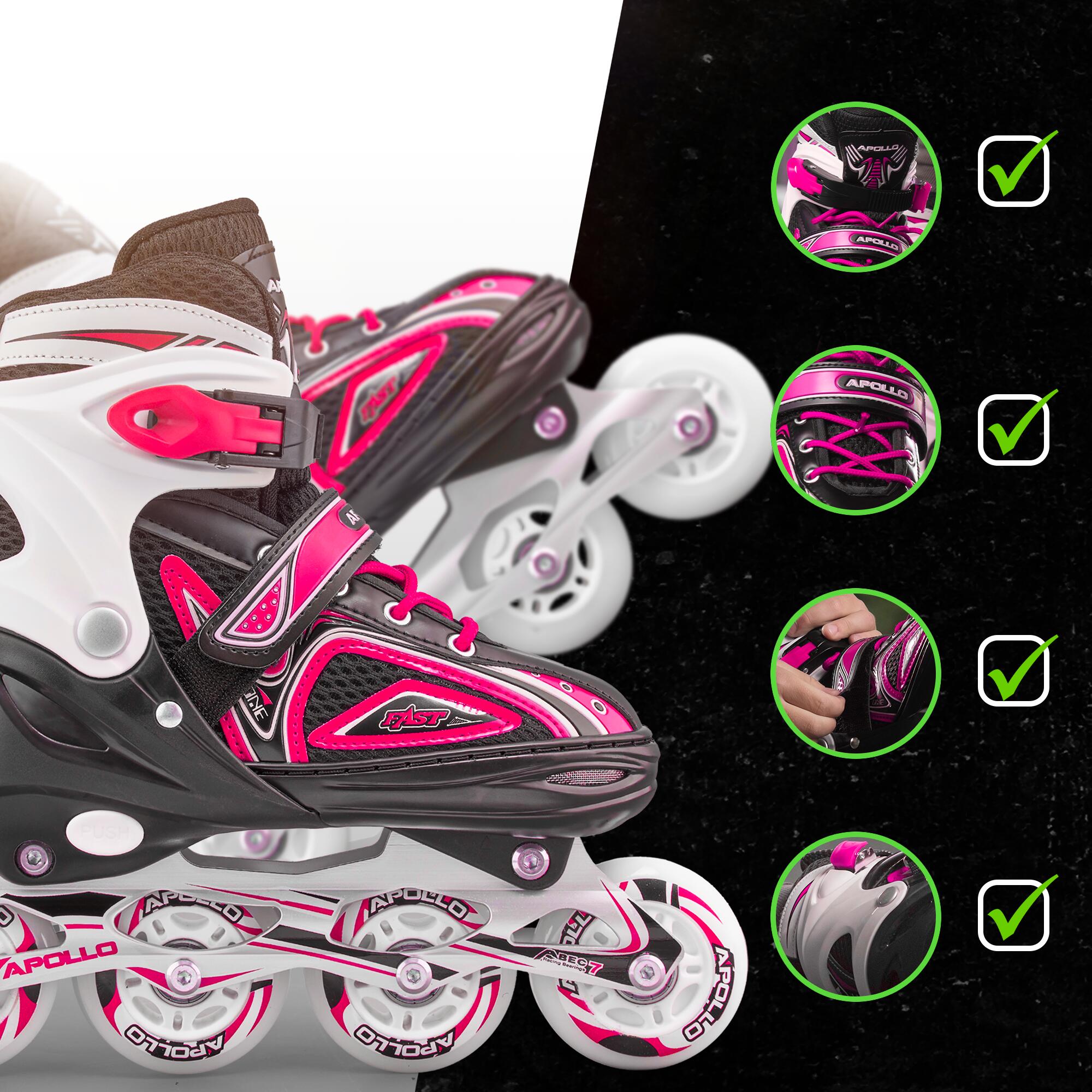 Apollo Super Blade LED ABEC7 Patins à roulettes enfant réglables 4/7