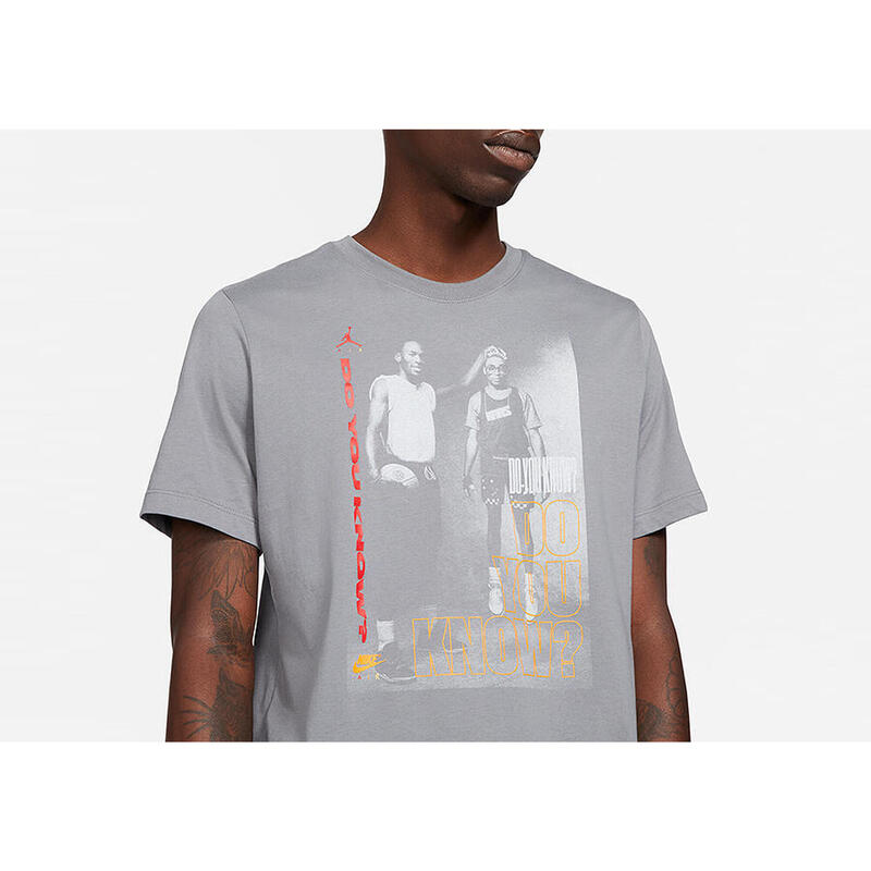 Tricou sport dd5253084 cu mânecă scurtă gri bărbătesc