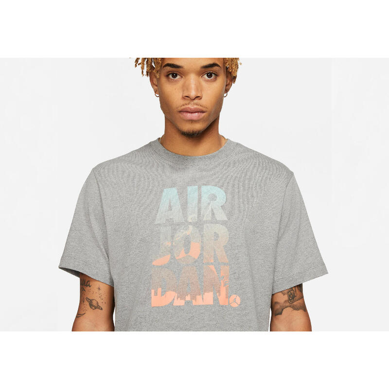 Tricou universal dc9354091 cu mânecă scurtă gri bărbătesc