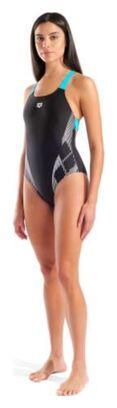 Costume da bagno Arena Lily donna Nero/Blu 5/5