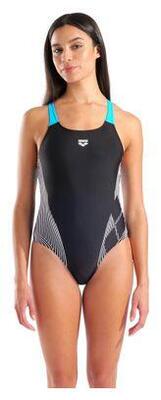 Costume Arena Lily Donna Nero/Blu con Reggiseno Integrato