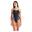 Arena Dames Badpak Lily Swim Pro Back L Zwart Turquoise