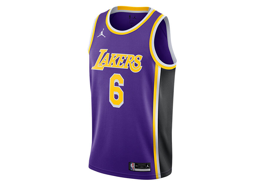 Nike Jordan Nba Swingman Jersey Lebron James La Lakers Statement Edition 6 2/2