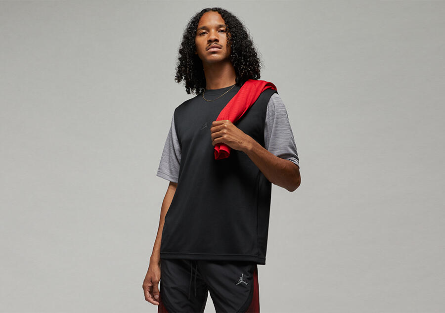 Tricou baschet dm1831010 cu mânecă scurtă roșu bărbătesc