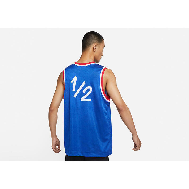 Tricou baschet da5991480 fără mâneci albastru bărbătesc