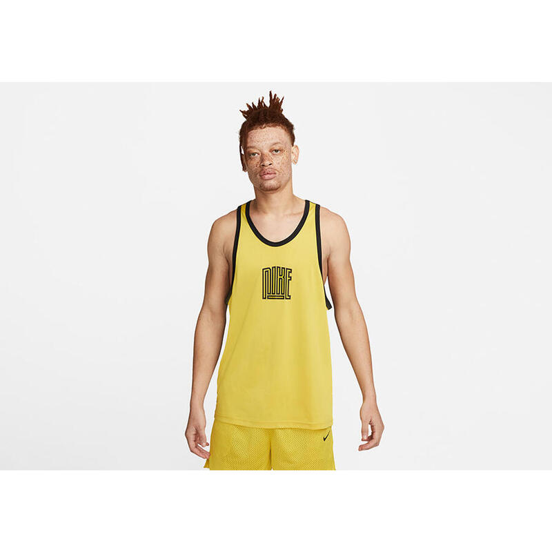 Tricou baschet dh7136709 fără mâneci galben bărbătesc