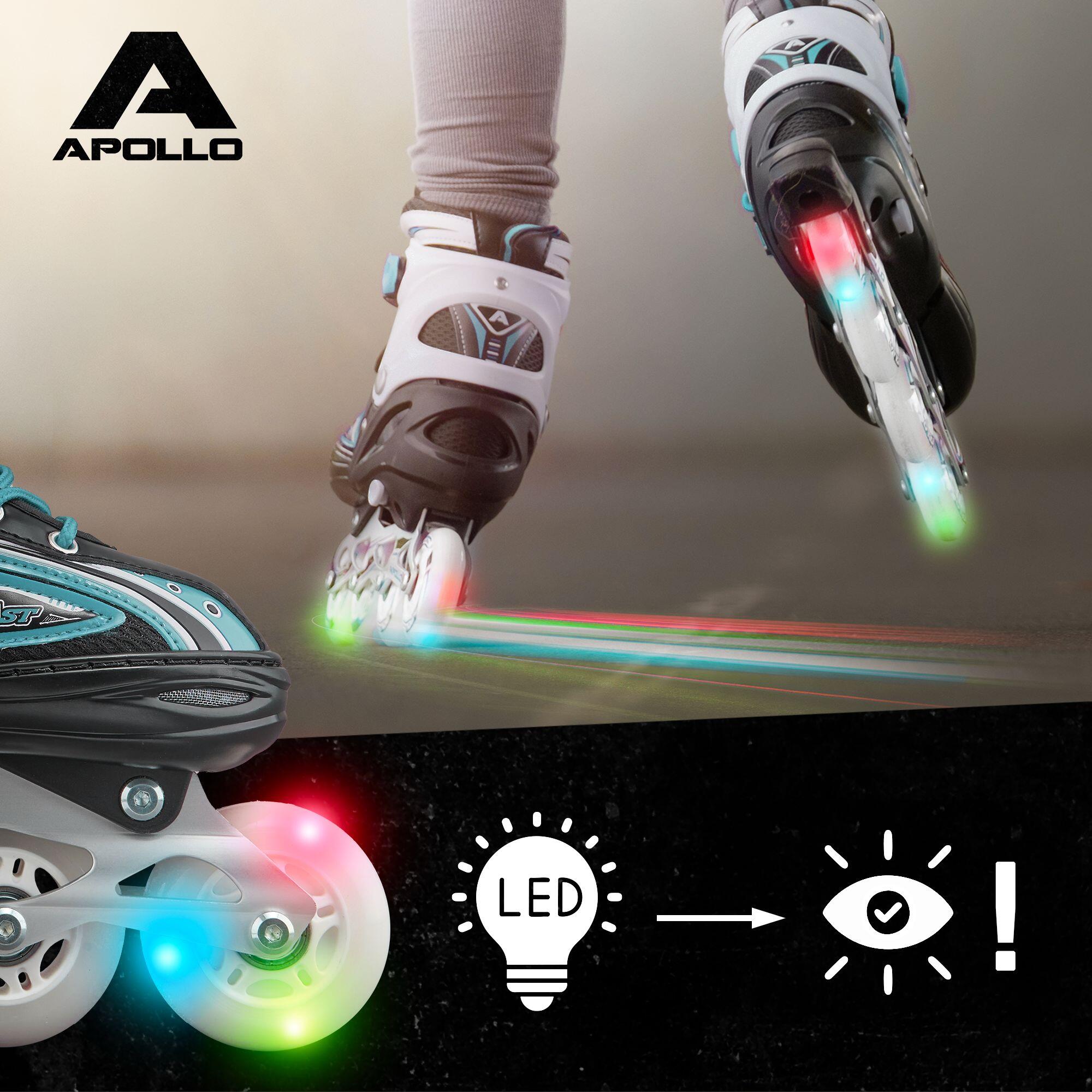Apollo Super Blade LED ABEC7 Patins à roulettes enfant réglables 3/7