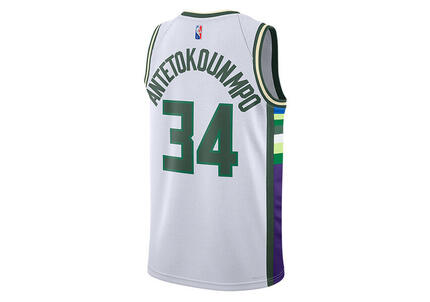 T-shirt basketball hommes Nike Nba Milwaukee Bucks Giannis Antetokounmpo