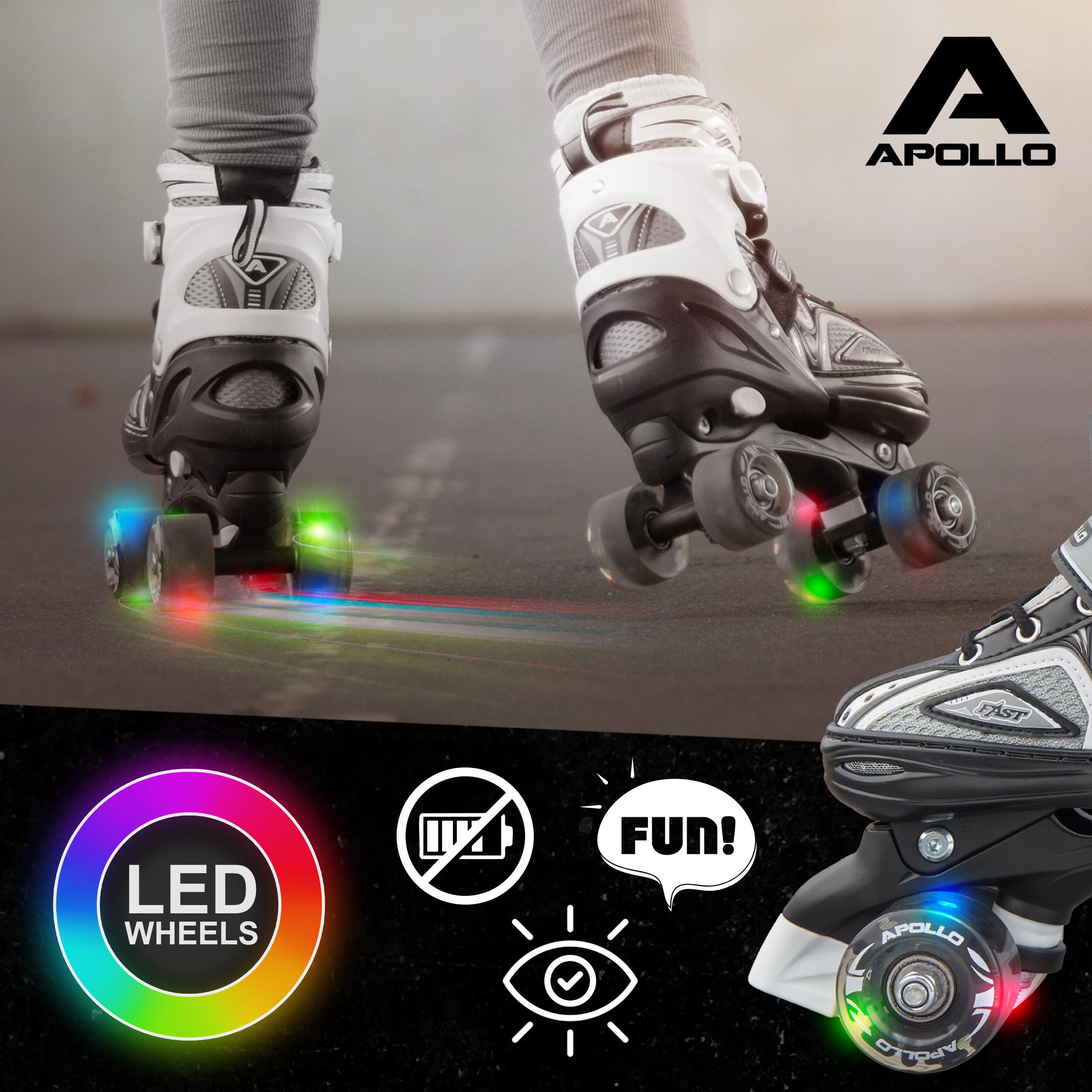 Apollo Super Quad LED ABEC7 Patins réglables enfant 3/7