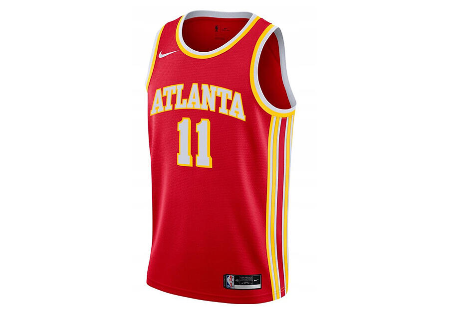 Koszulka męska nike nba atlanta hawks trae young swingman jersey university red 2/2