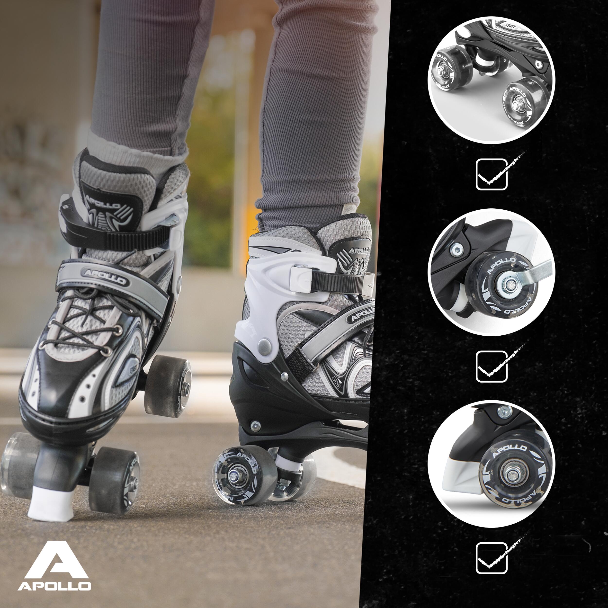 Apollo Super Quad LED ABEC7 Patins réglables enfant 5/7