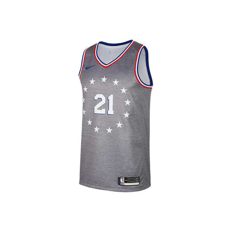 Tricou baschet aj4636064 fără mâneci gri bărbătesc