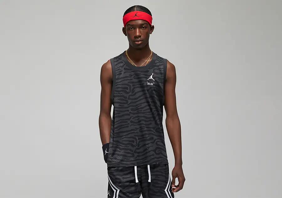 Koszulka męska nike air jordan dri-fit sports breakfast club mesh printed 2/2