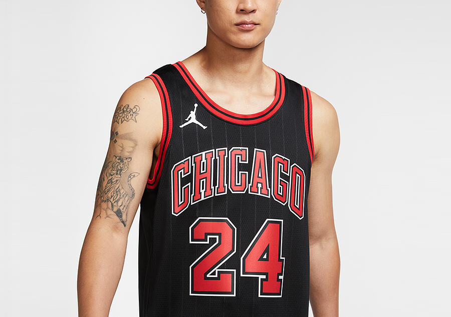 Koszulka męska nike nba chicago bulls lauri markkanen statement edition 3/3