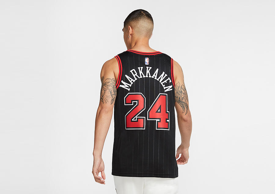 Koszulka męska nike nba chicago bulls lauri markkanen statement edition 2/3