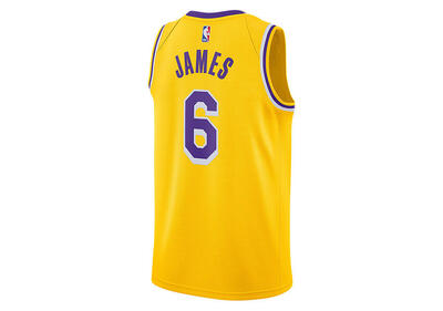 Magliette basket uomo Nike Nba Los Angeles Lakers Lebron James Swingman