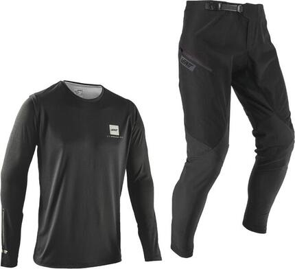 Kit Maillot Manches Longues et Pantalon Leatt Gravity 1.0 Noir Enfant
