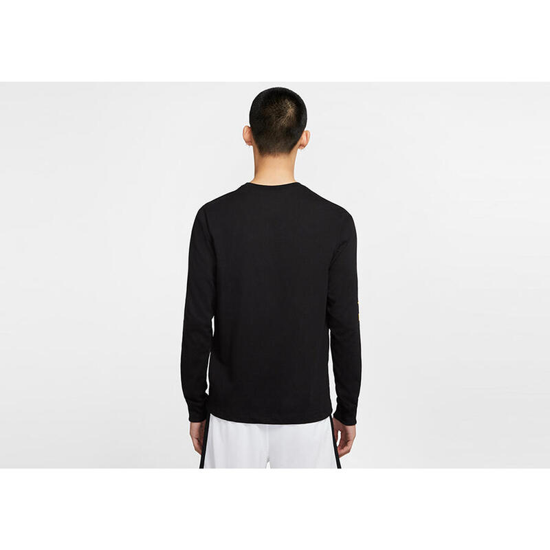 Tricou baschet cd1093010 cu mânecă lungă negru bărbătesc