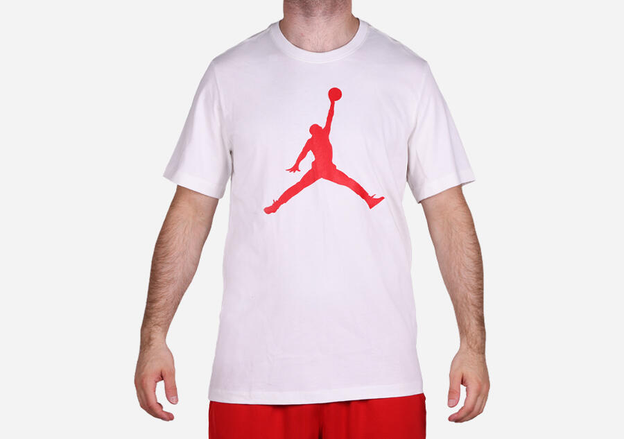 Koszulka męska nike air jordan iconic jumpman logo tee white 2/2