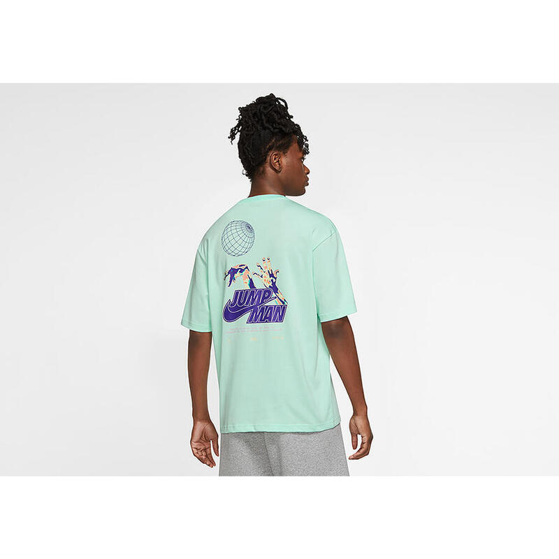 Tricou baschet dm1446379 cu mânecă scurtă turcoaz bărbătesc