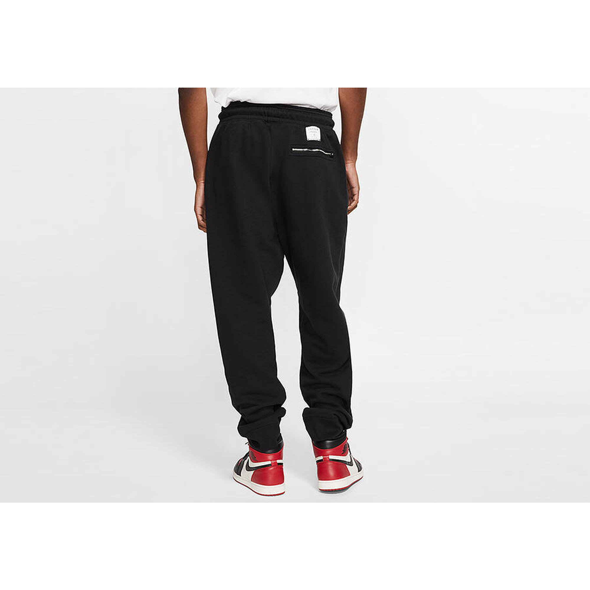Spodnie męskie nike air jordan black cat fleece pants black