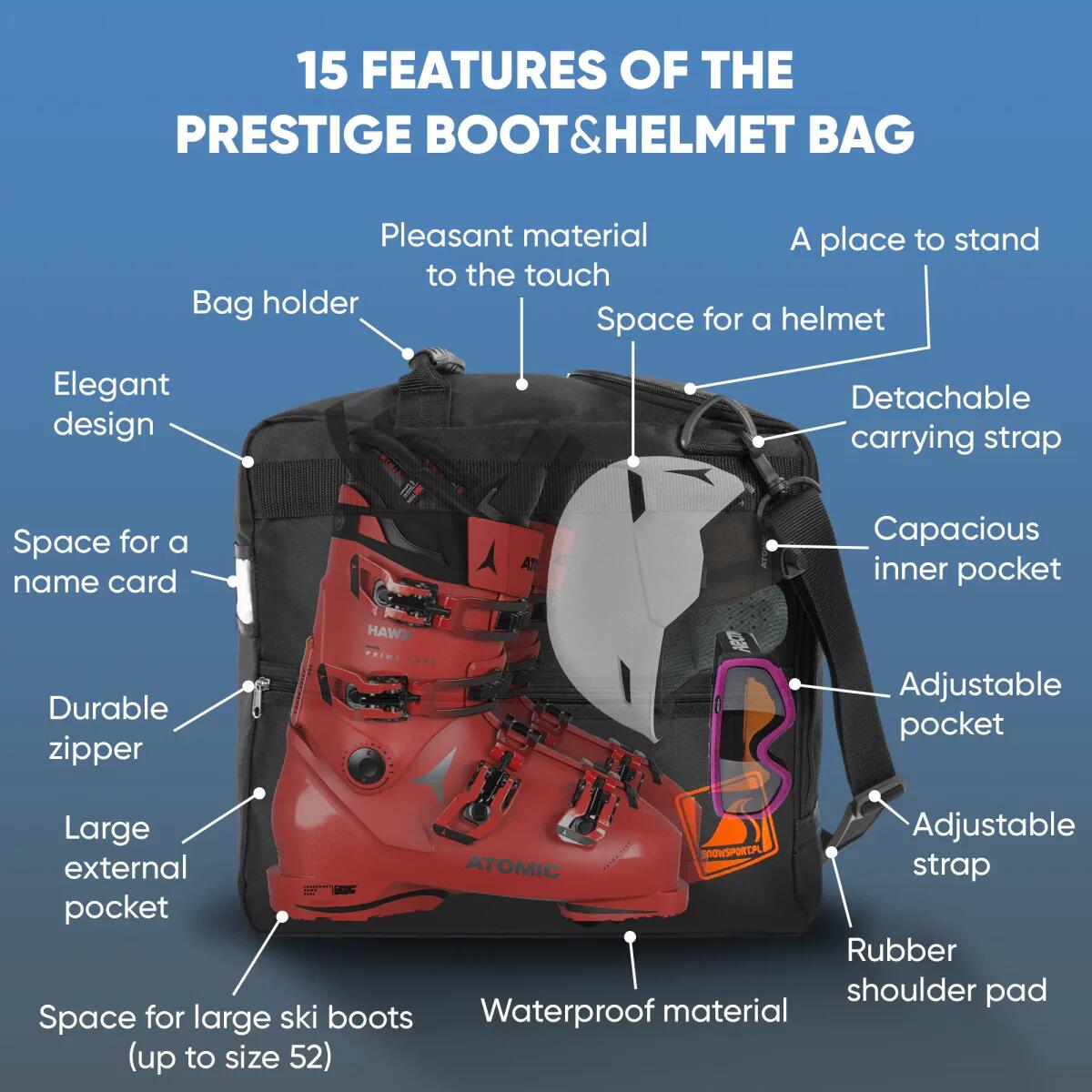 Pokrowiec torba na buty kask i akcesoria – Snowsport Prestige Boot&Helmet Bag 3/6