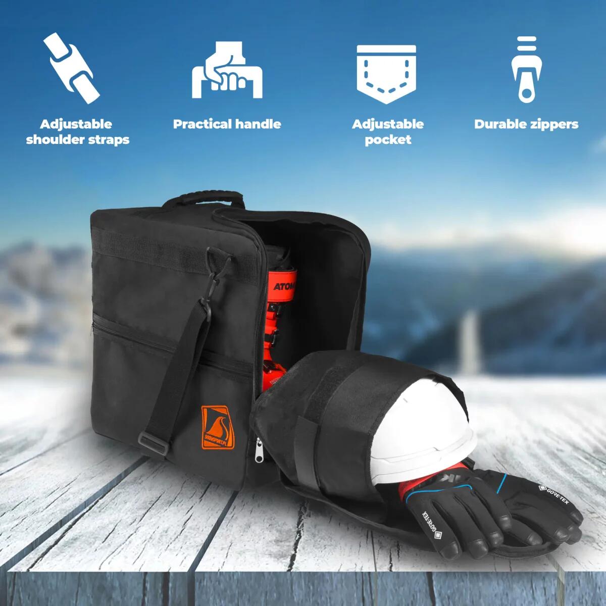 Pokrowiec torba na buty kask i akcesoria – Snowsport Prestige Boot&Helmet Bag 2/6