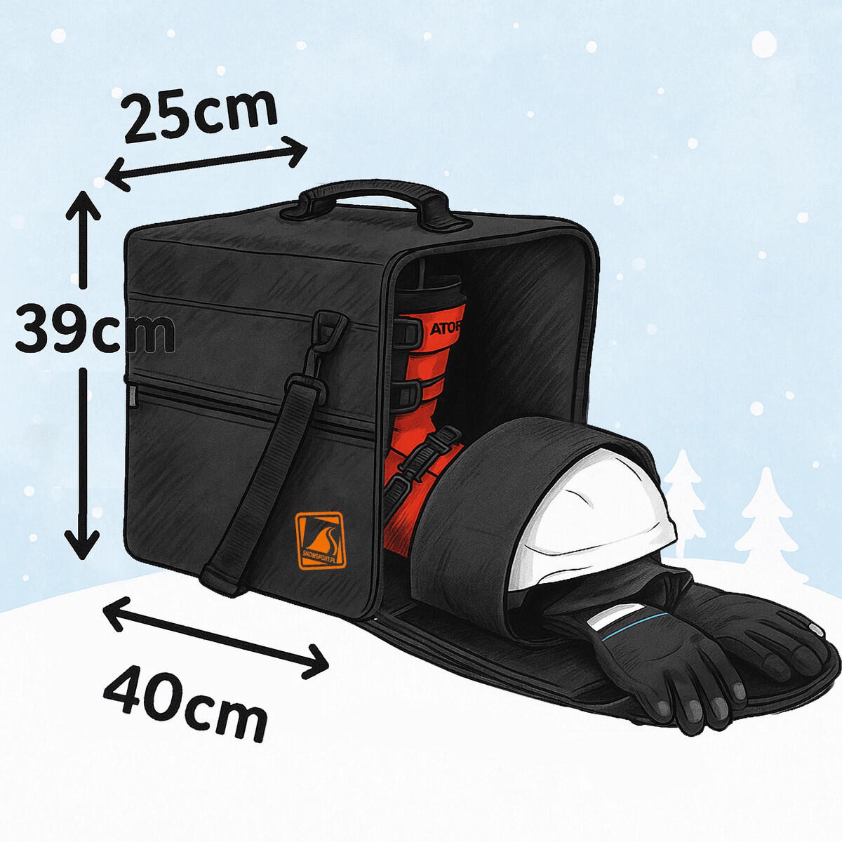 Pokrowiec torba na buty kask i akcesoria – Snowsport Prestige Boot&Helmet Bag 4/6