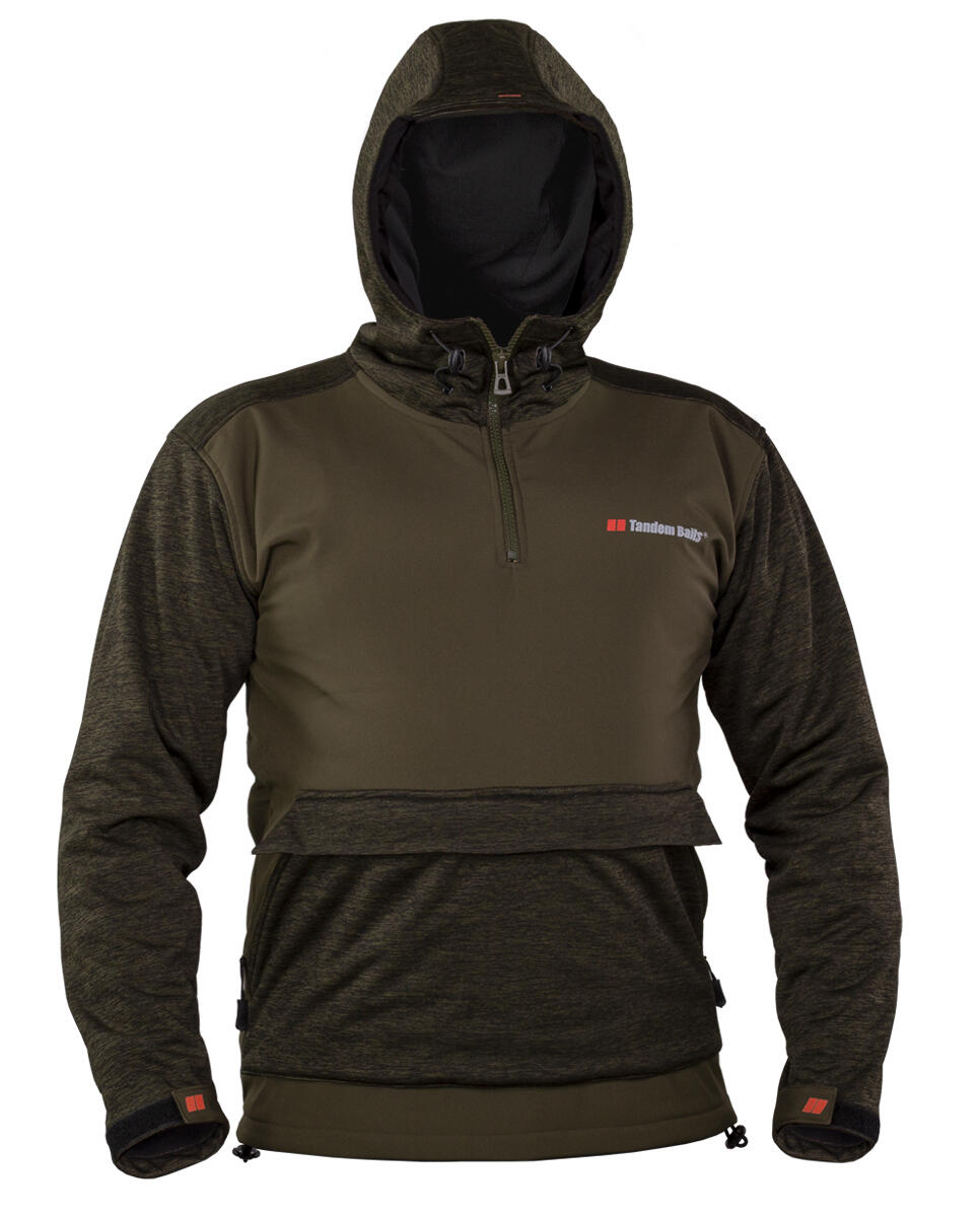 Sweat à capuche de pêche SoftShell S 1/7