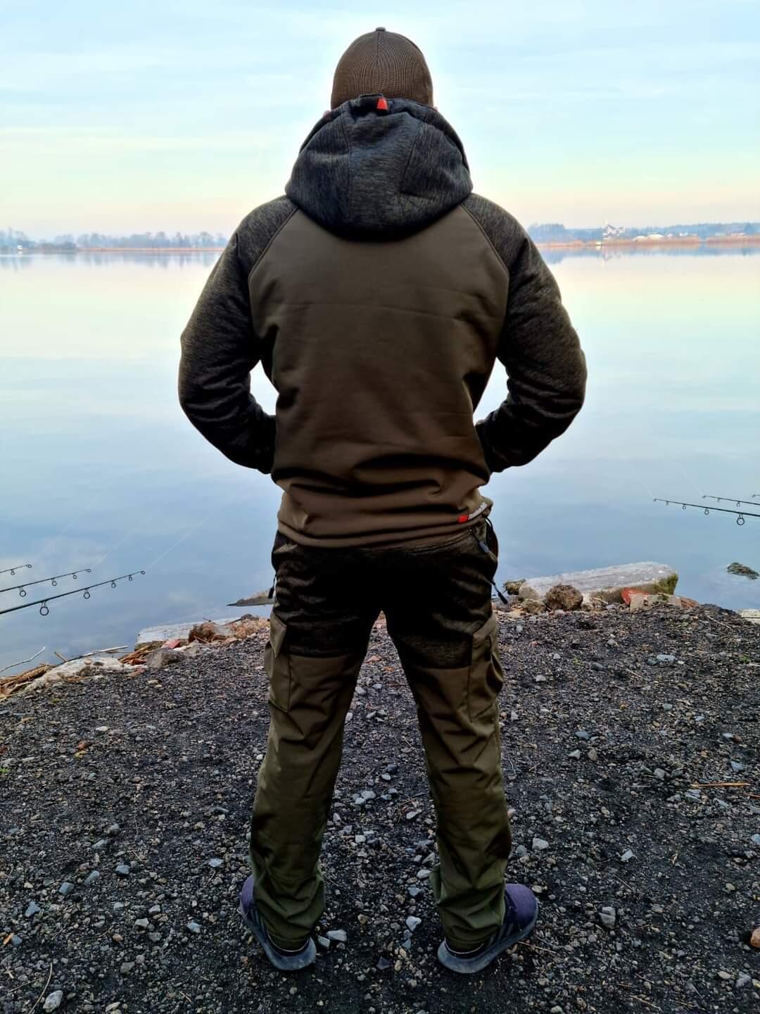 Giacca con cappuccio Pesca SoftShell M 6/7