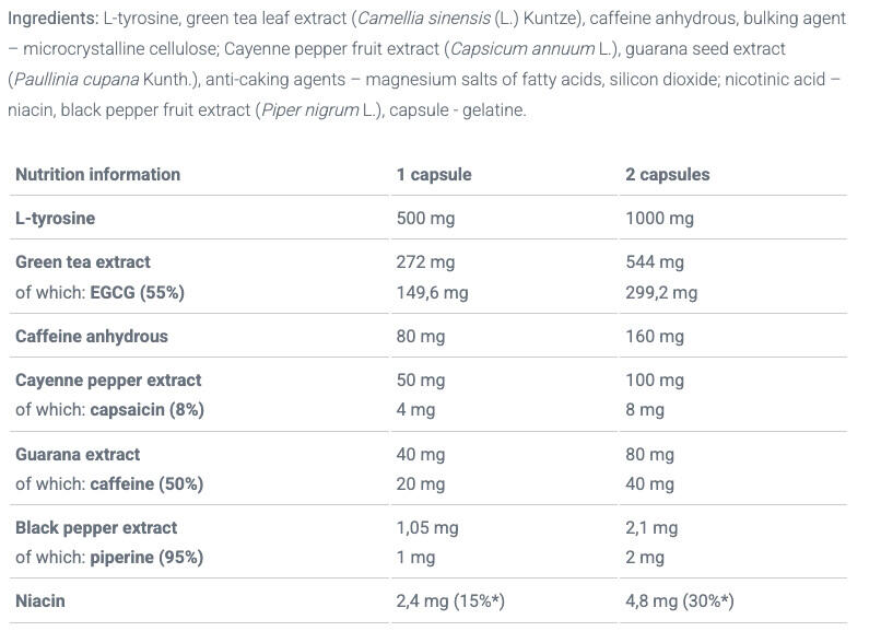 Formule extraits de plantes - Thermo Speed Extreme 2.0 - 120 Gélules 3/3