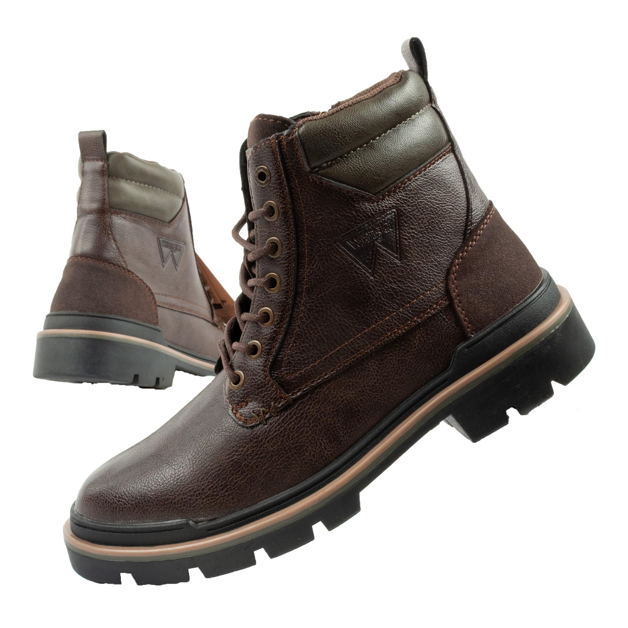 Wrangler - Chaussures Montantes Pour Hommes Wrangler Nevada - Bottines - Marron - Decathlon