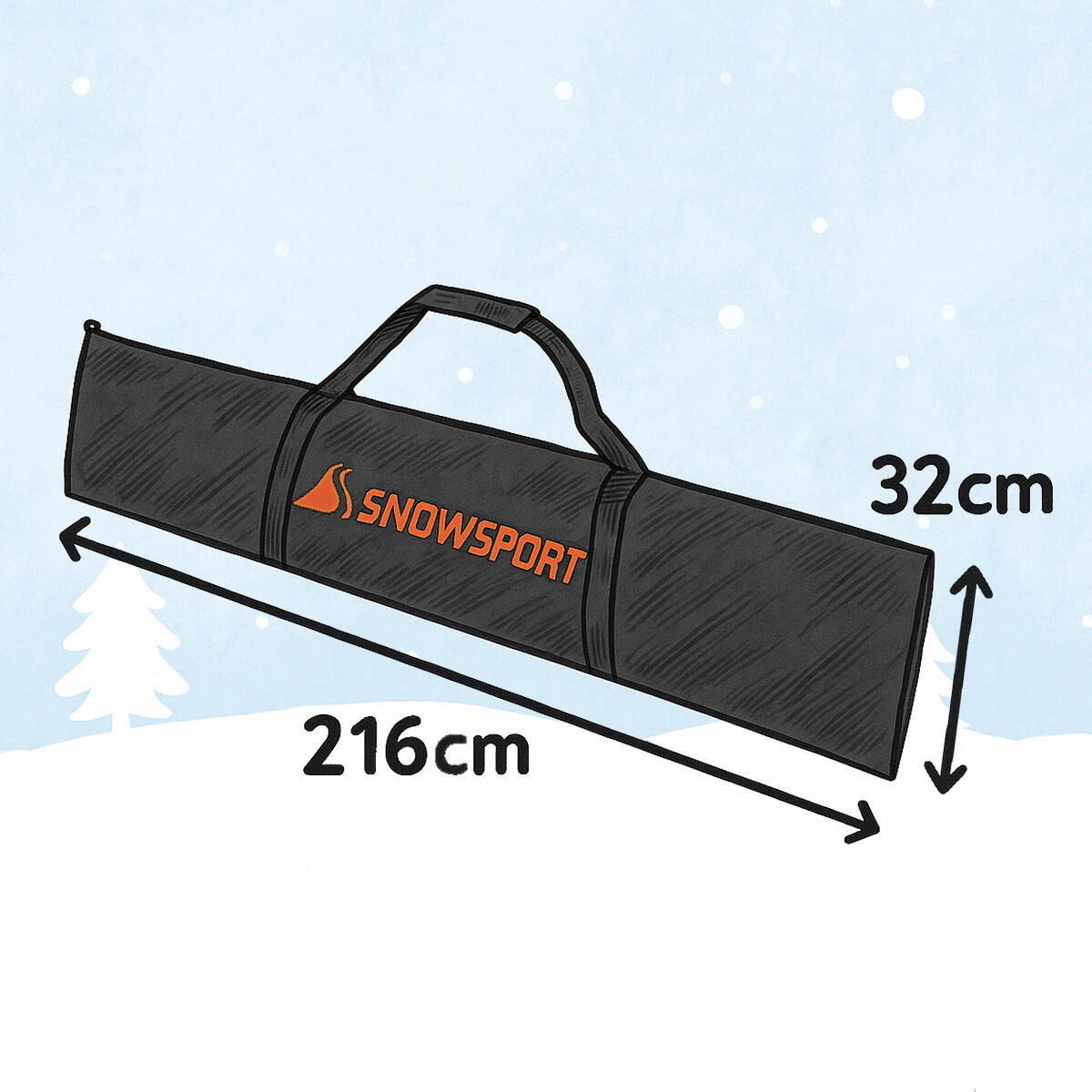 Pokrowiec na narty biegowe i kijki SnowSport Prestige 3/6