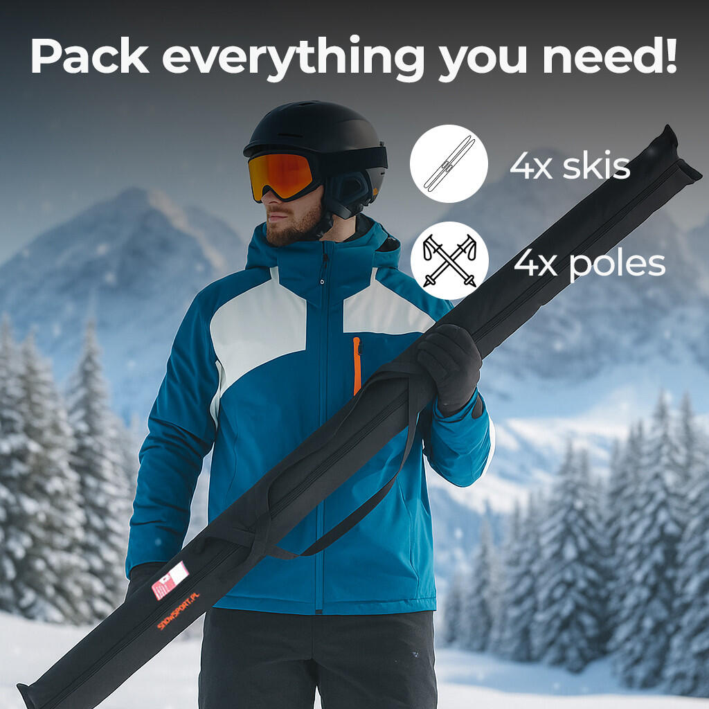 Pokrowiec na narty biegowe i kijki SnowSport Prestige 2/6