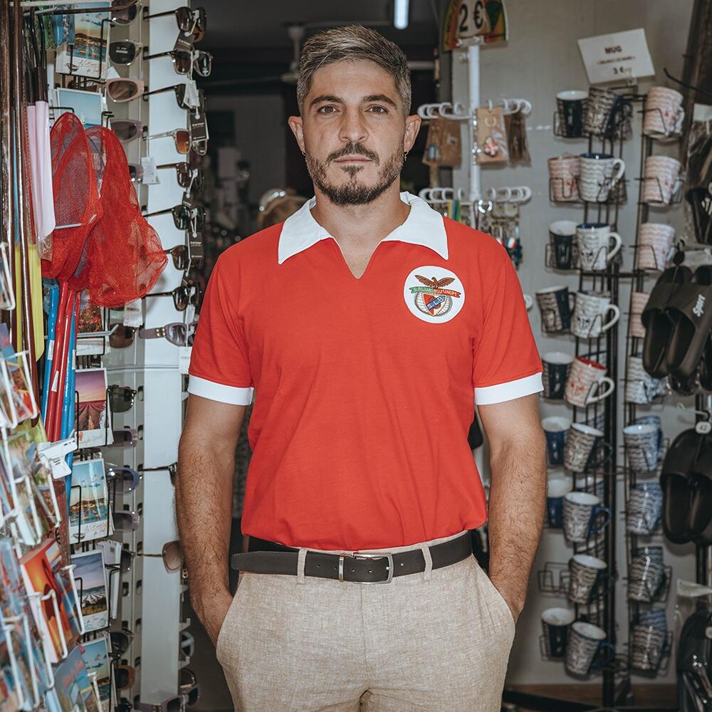 Camisola de Futebol Retro - Adulto - SL Benfica 1962/63 - Vermelho 2/7
