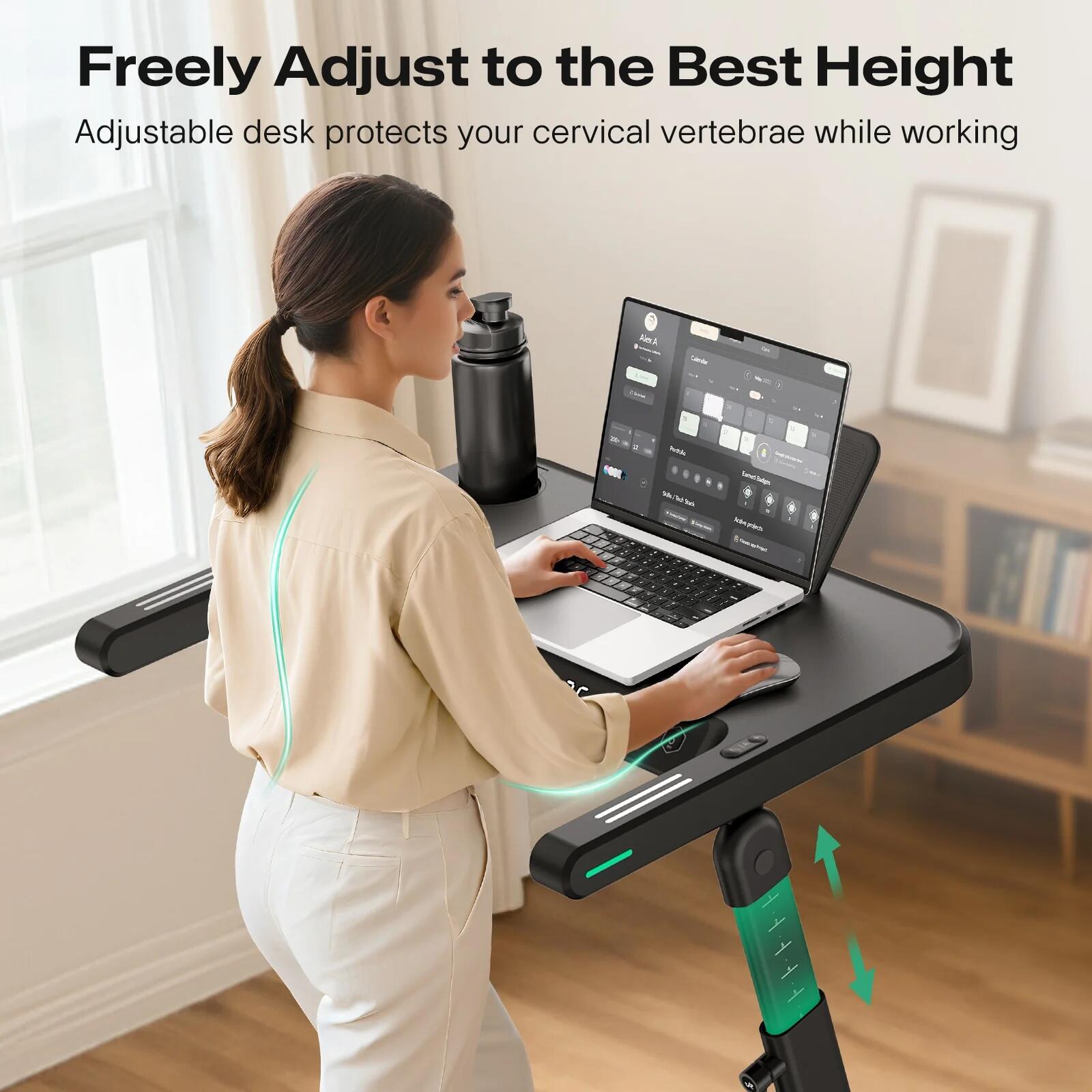 Foldable walking treadmill Foldi 3S with smart features & console 3/7