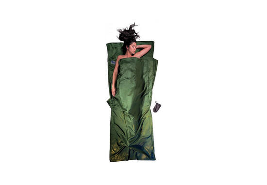 Drap de sac Soie Rectangulaire dark olive green Cocoon