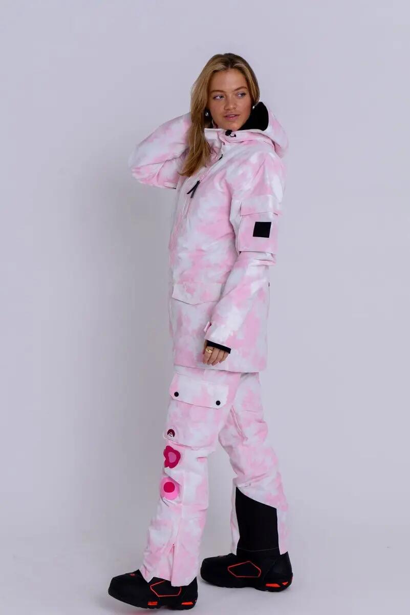 Yeh Girl Ski- & Snowboardjacke – Katie Ormerod Pink Tie Dye Signature Line 8/15