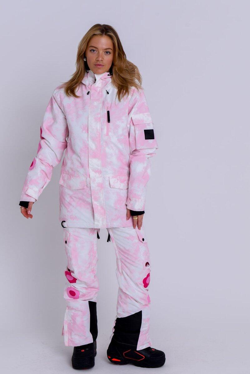 Yeh Girl Ski- & Snowboardjacke – Katie Ormerod Pink Tie Dye Signature Line 6/15