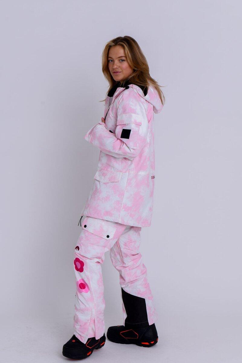 Yeh Girl Ski- & Snowboardjacke – Katie Ormerod Pink Tie Dye Signature Line 5/15