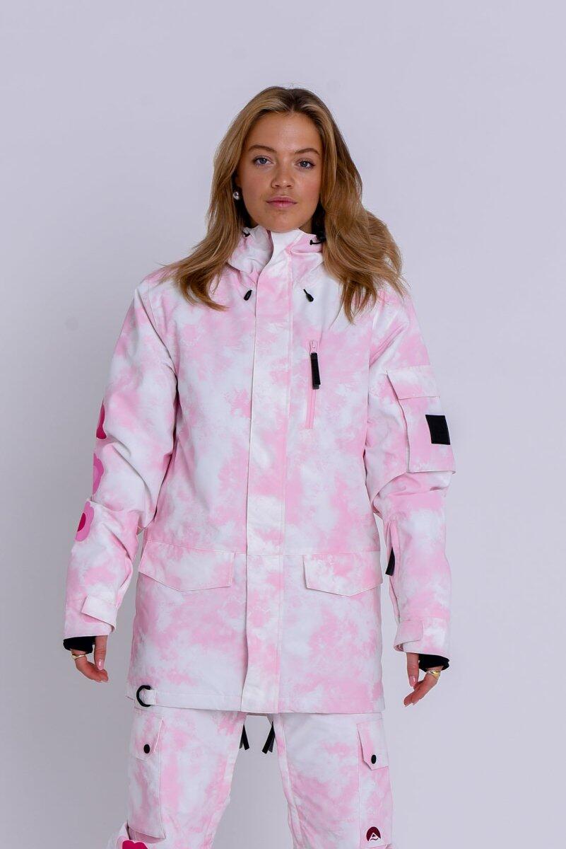 Yeh Girl Ski- & Snowboardjacke – Katie Ormerod Pink Tie Dye Signature Line 1/15
