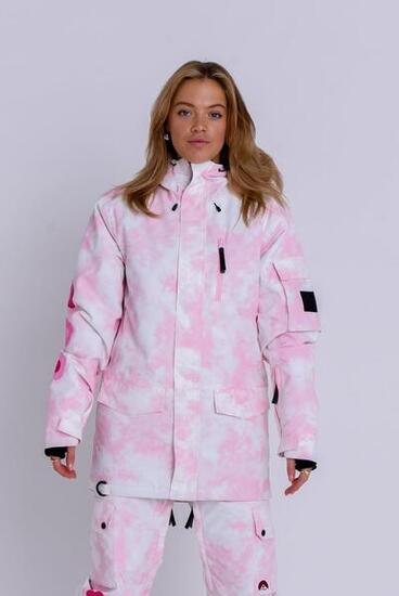 Kurtka narciarska/snowboardowa Yeh Girl - Katie Ormerod Pink Tie Dye Signature